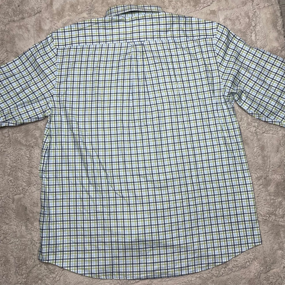 Fairway & Greene Mens Compton Check Bandon Dunes Golf Shirt XL Blue Green NEW - Picture 10 of 10